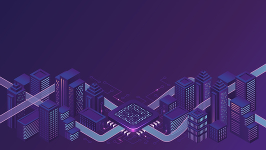 Digital city highways buildings - Credit: shutterstock - 1763669786