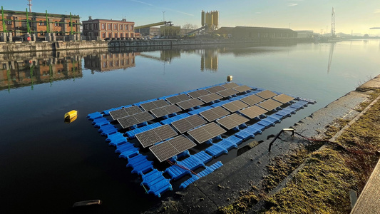 French clean-tech company HelioRec has reached a significant certification milestone for its near-shore floating solar system. - Uncredited