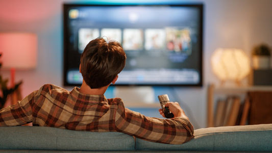 smart TV watching - Uncredited