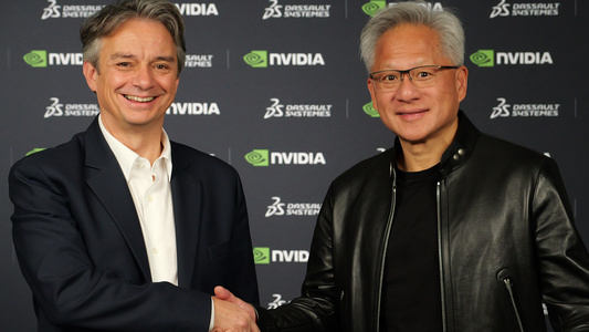 Nvidia has entered a partnership with Dassault Systèmes to combine the AI infrastructure and virtual twin technologies of the respective companies.  - Uncredited