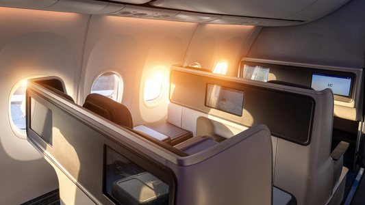 Higher load factors and fewer premium-class seating could make air travel far more efficient, according to a University of Oxford study. - Uncredited