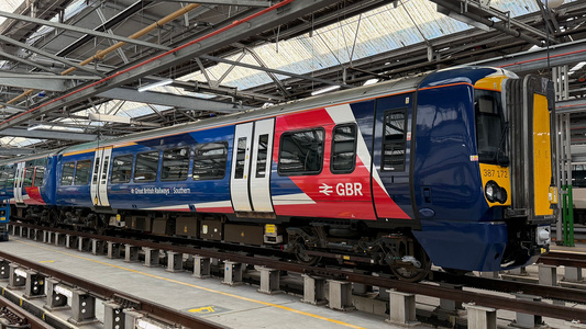 great british rail gbr branded train - Credit: Department for Transport