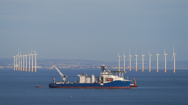  Wind power in the North Sea offers an opportunity on the scale of oil and gas - Credit: Getty - 2167112607
