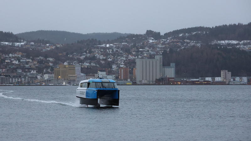Norway trials electric ferry that glides above water and will slash emissions